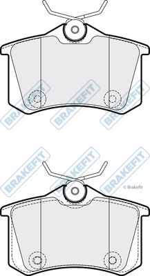 APEC BRAKING stabdžių trinkelių rinkinys, diskinis stabdys PD3276